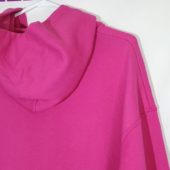 Jerzees NuBlend Pink "Love 01 Another" Long Sleeve Hoodie - Size XLarge - Picture 9 of 12